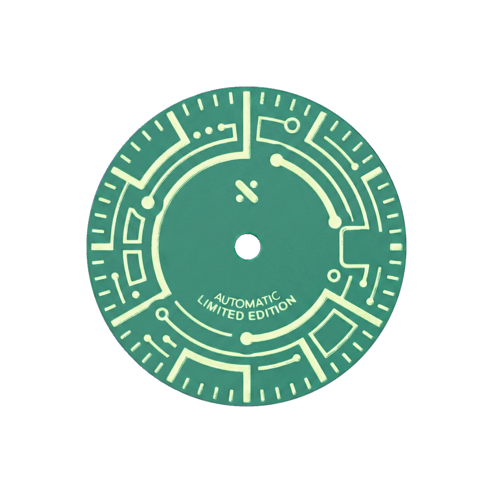 Namoki Cyclic Cyborg Glass Green — Dial