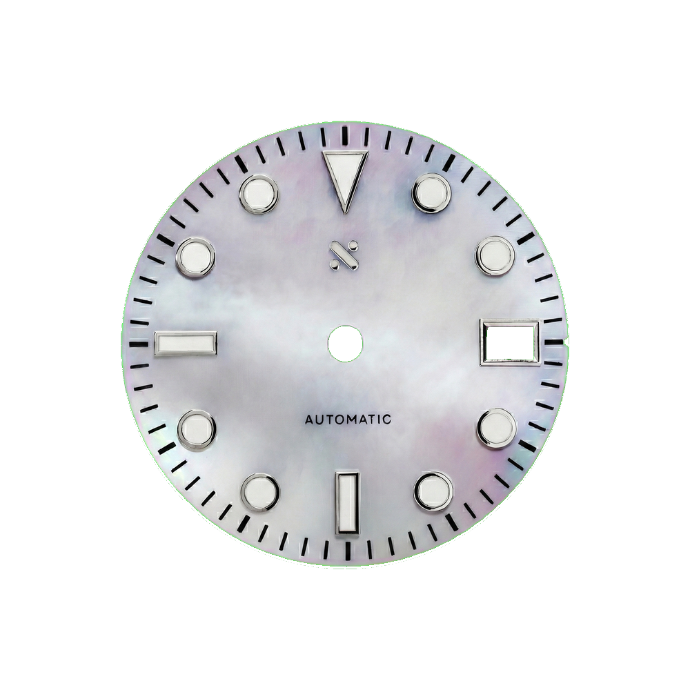 Namoki Divemaster Mother of Pearl White — Dial