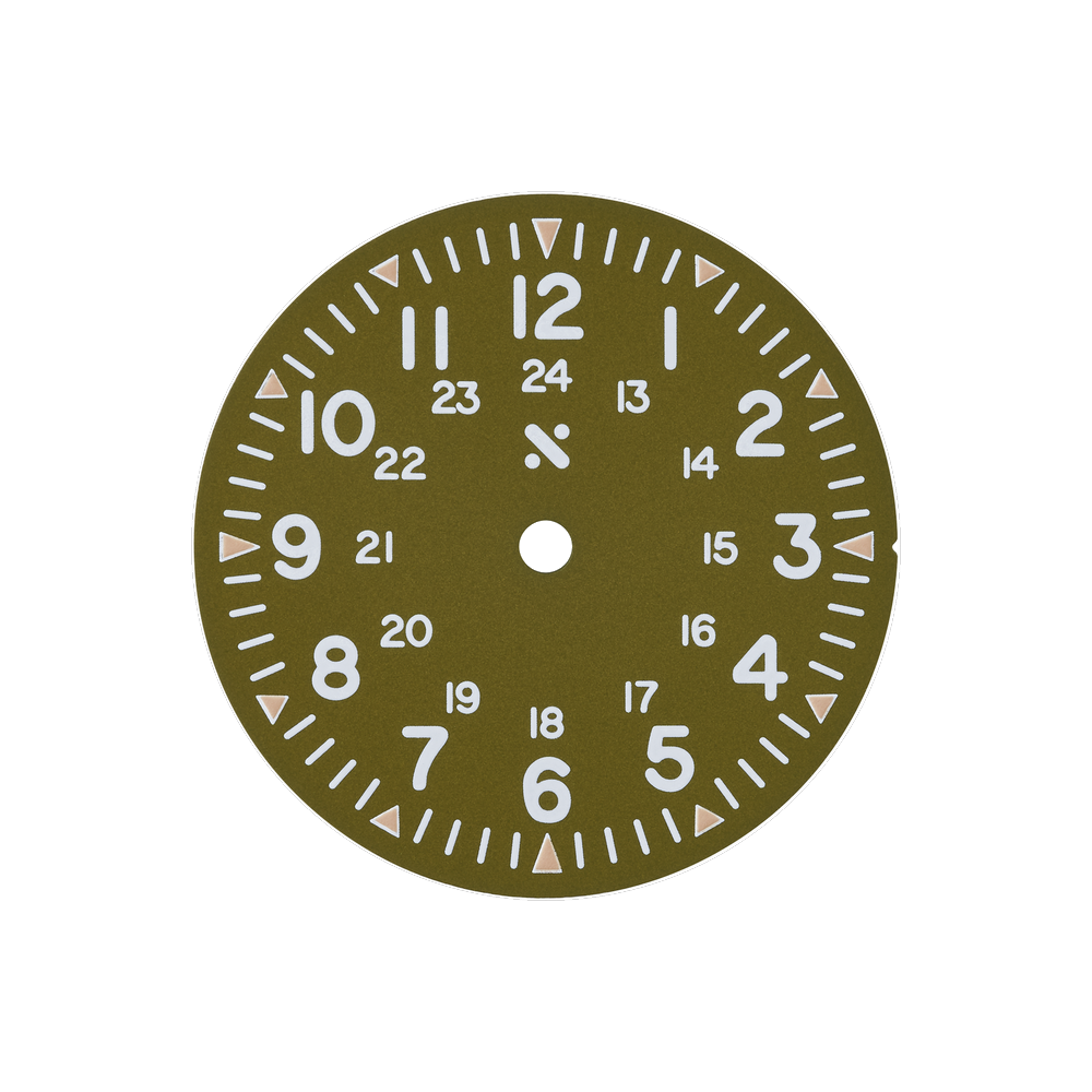 Namoki Khaki Field Olive Green — Dial