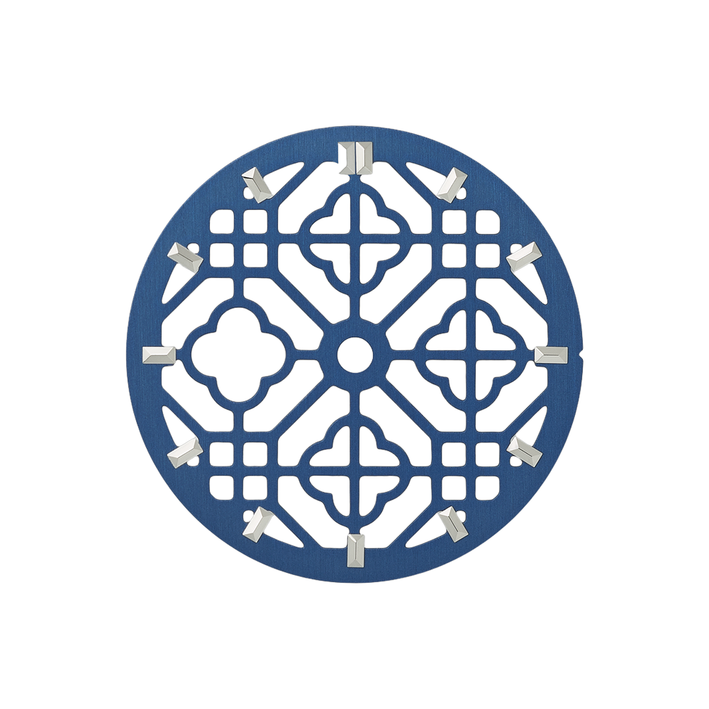 Namoki Lattice Skeleton Blue Steel — Dial