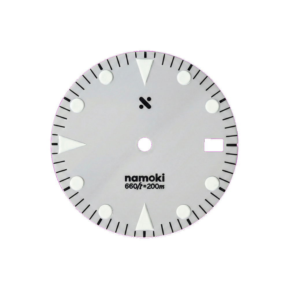 Namoki Tudor Sub Style Enamel Grey — Dial