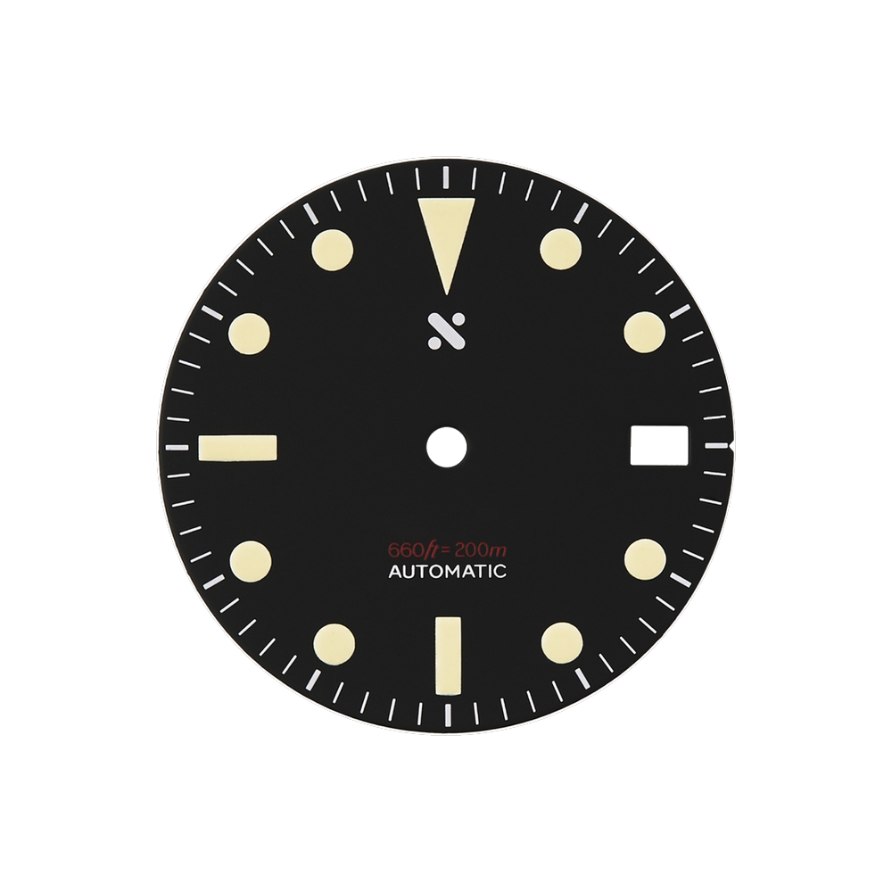 Namoki Vintage Divemaster Black — Fauxtina Dial