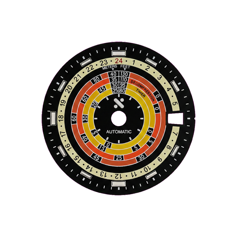 Namoki Worldtimer GMT Orange — Dial