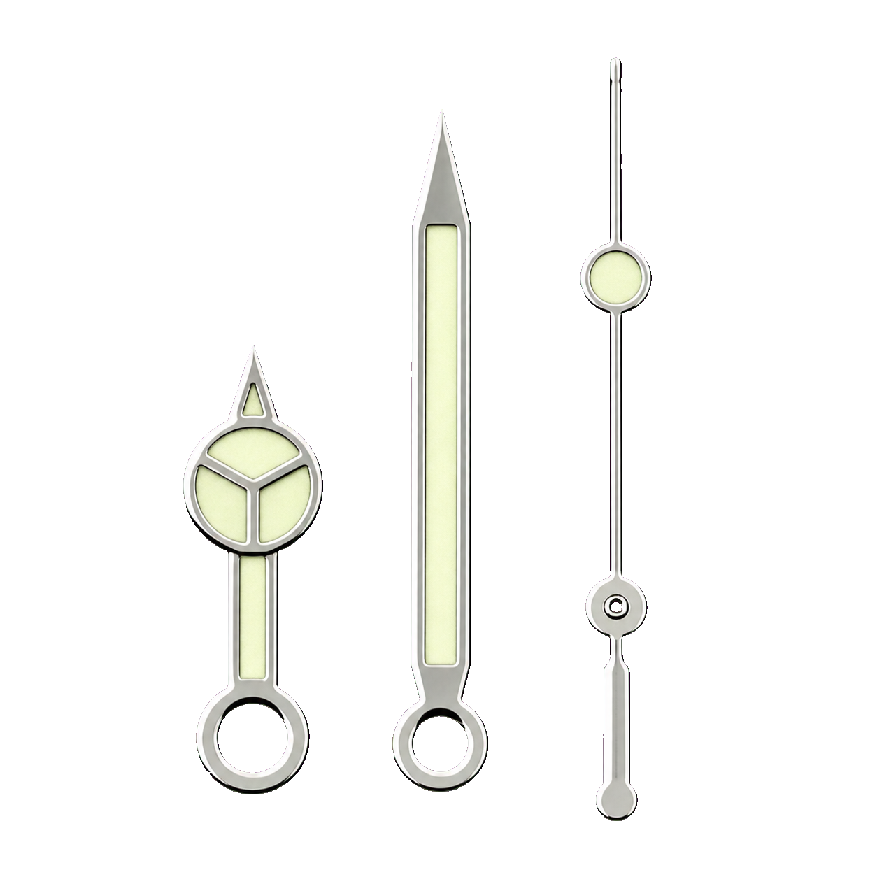 Mercedes Hands v2 - Polished Silver