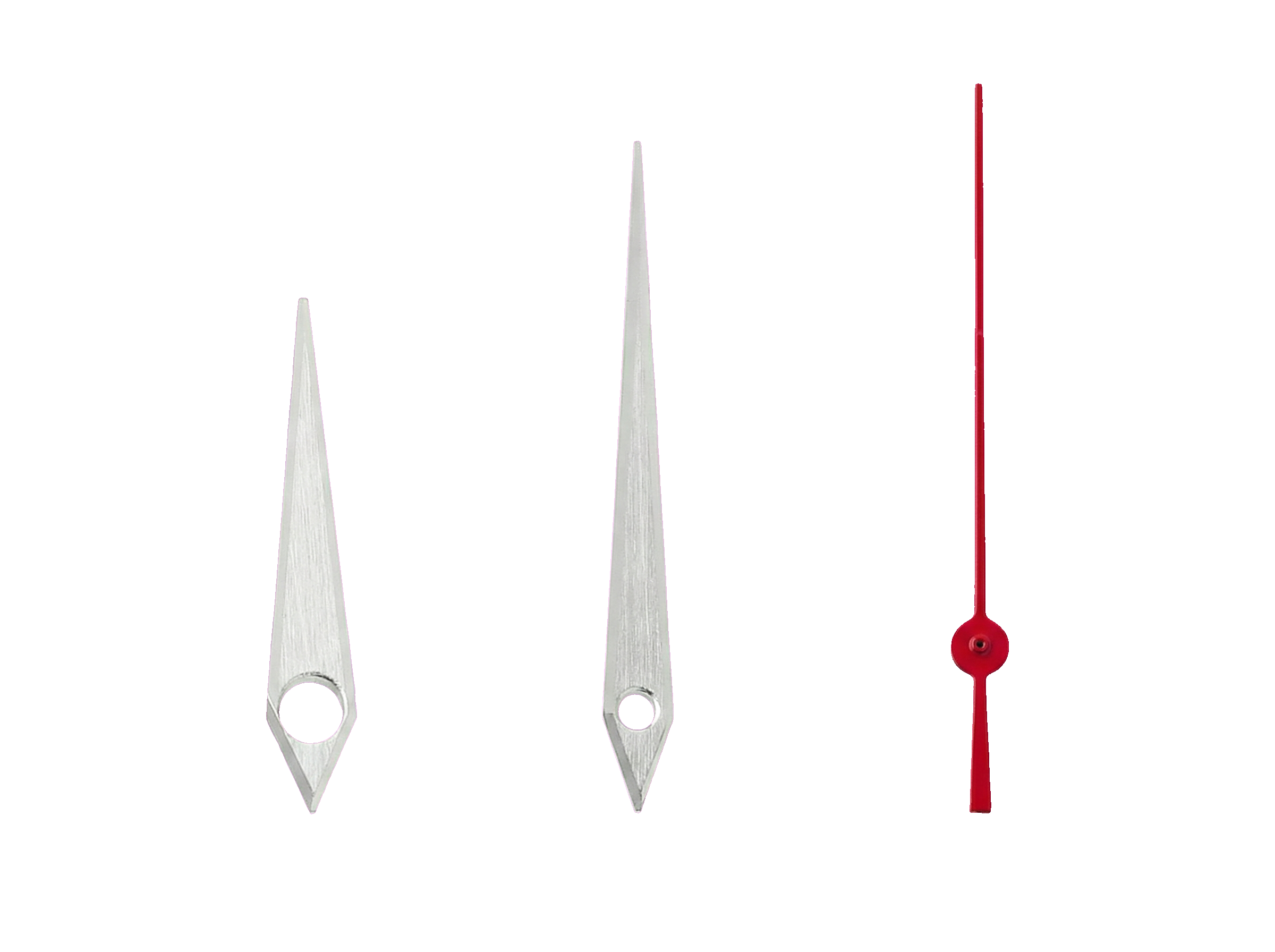 Namoki GS Dauphine Hands — Red Seconds — Handset