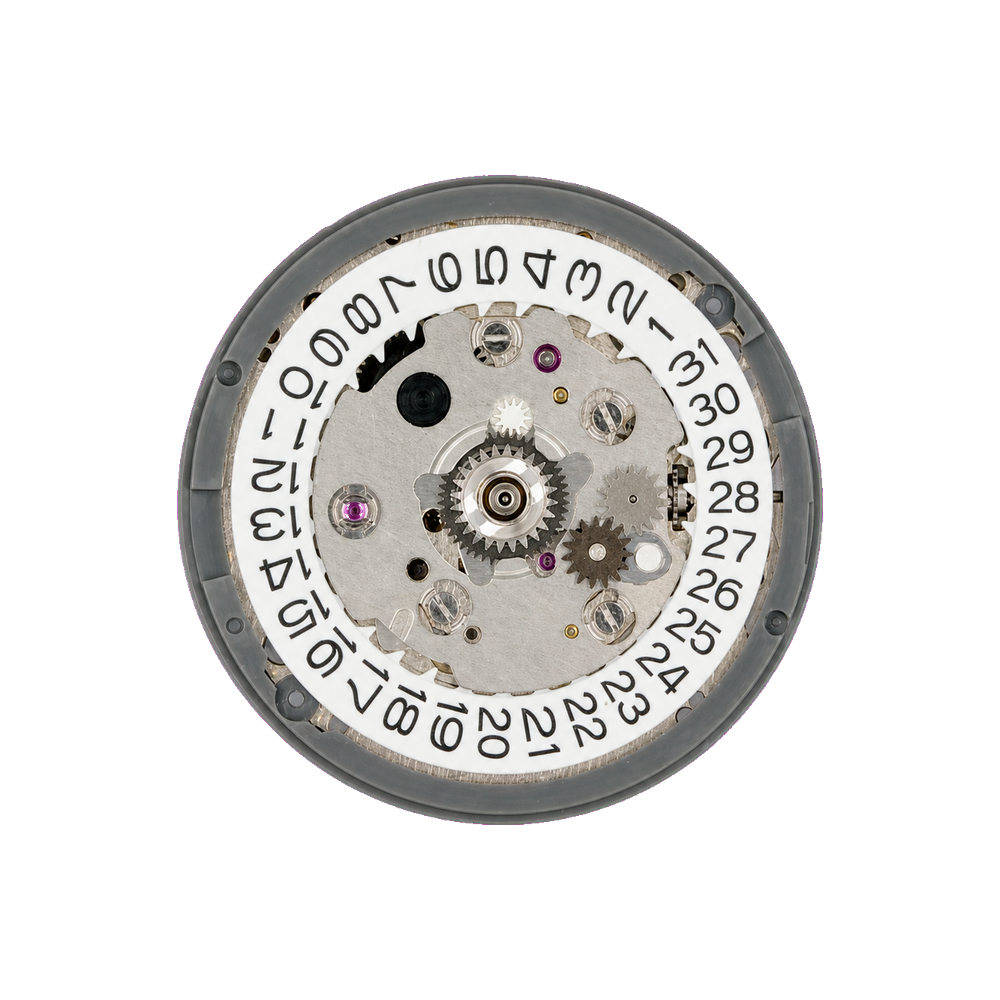 Lucius Atelier Seiko (TMI) NH34 Automatic Movement - GMT Date (White) — Movement