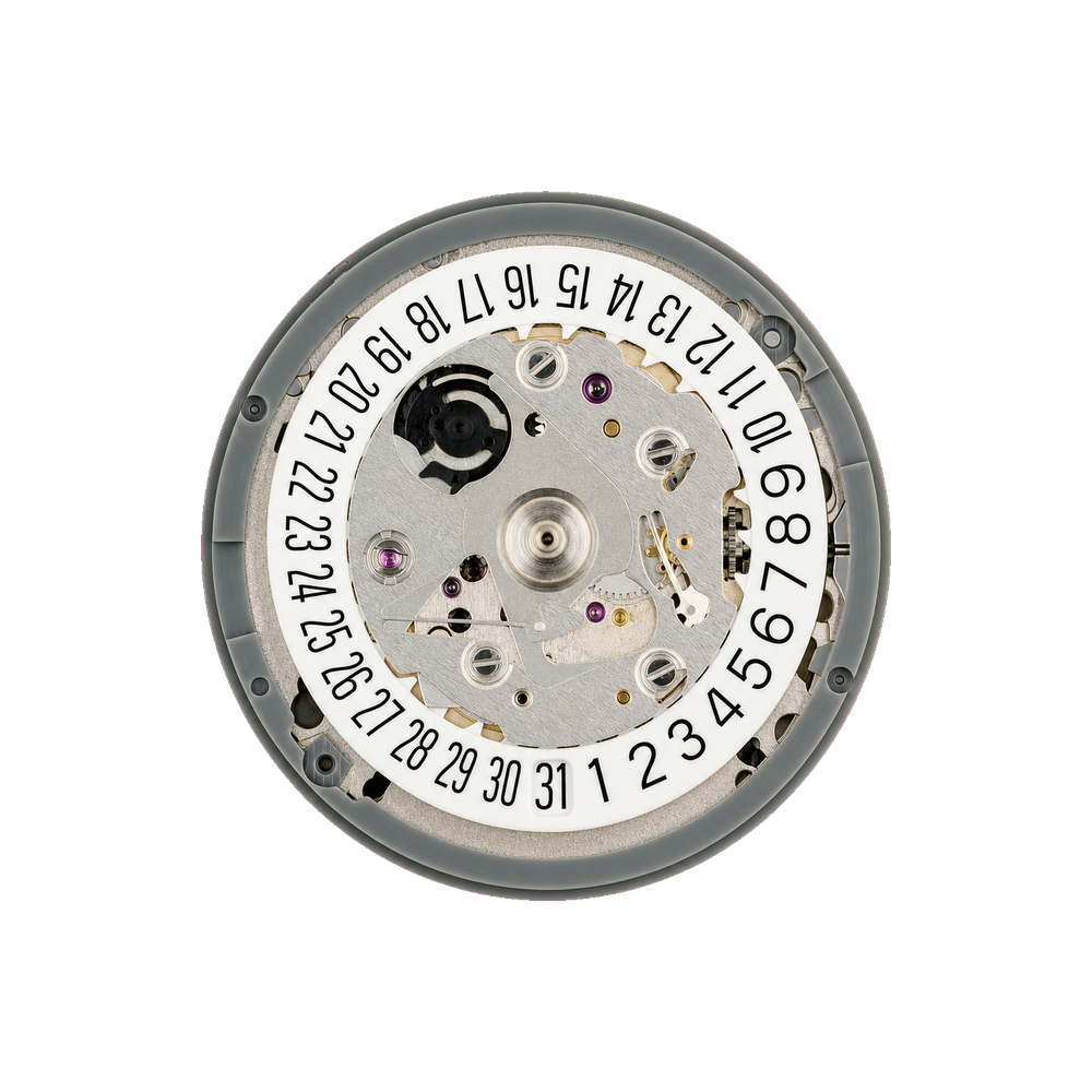 Lucius Atelier Seiko (TMI) NH35 Automatic Movement - Date @ 6H (White) — Movement