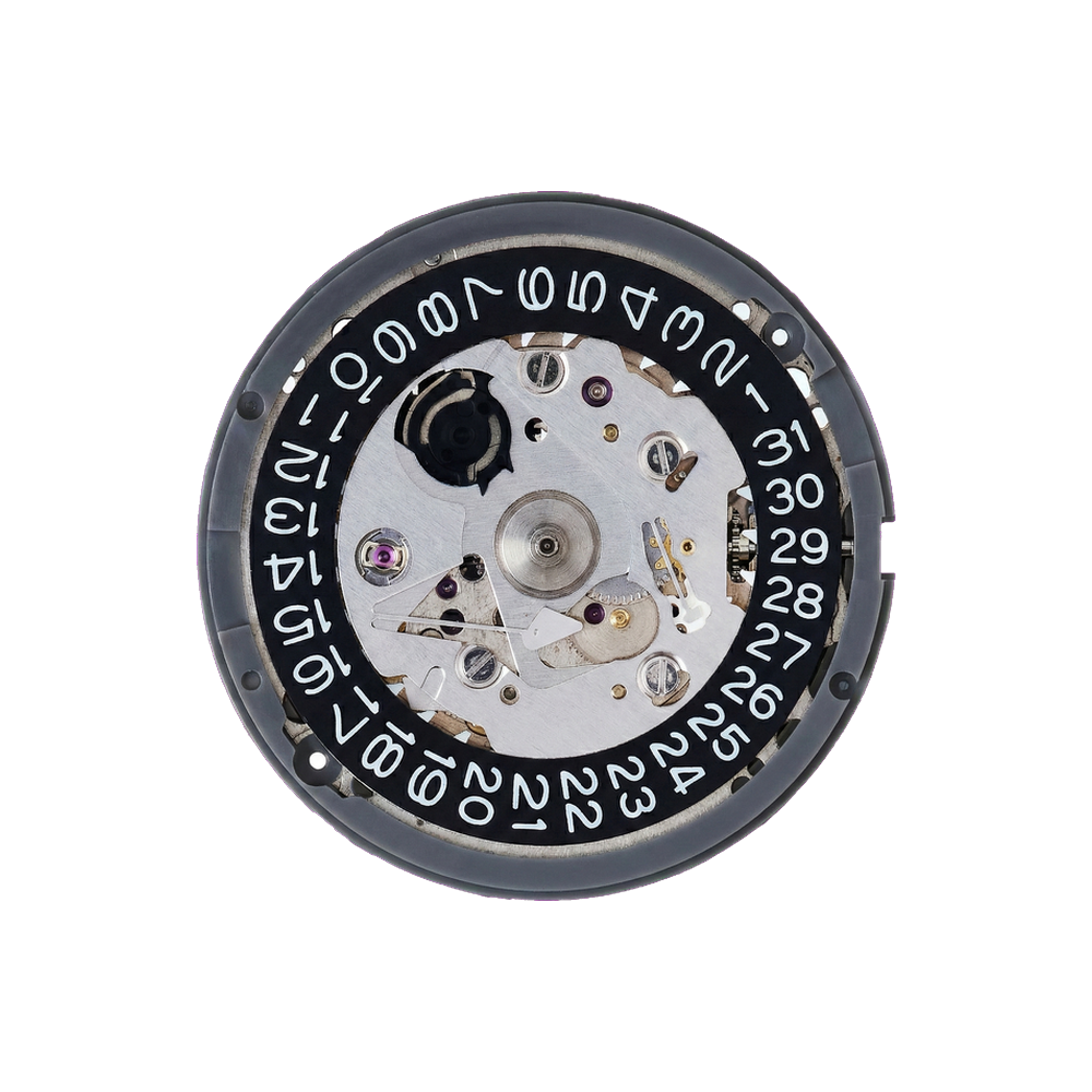 Namoki Seiko (SII/TMI) NH35 Automatic Movement (Black) — Movement