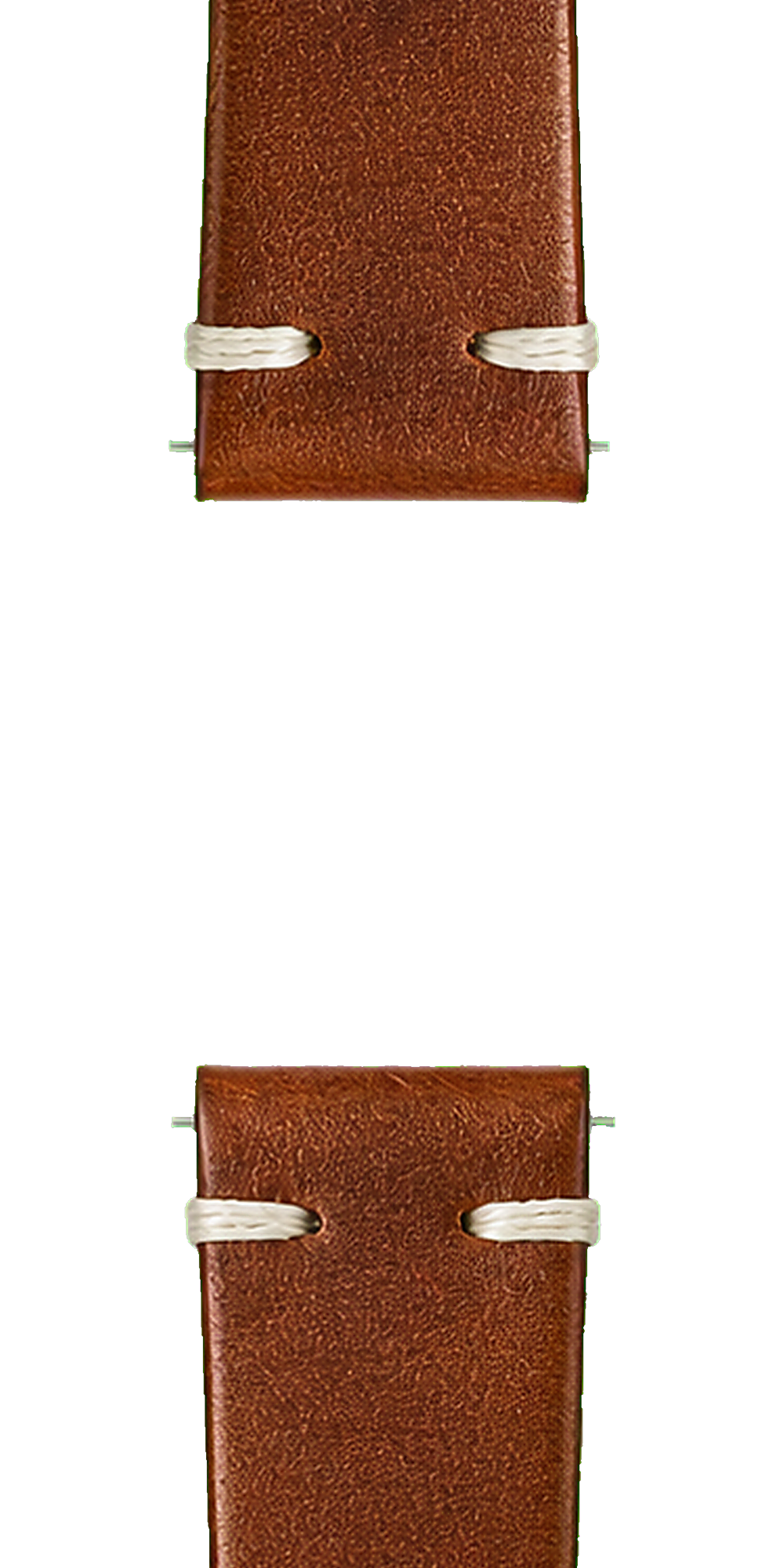 Lucius Atelier Full Grain Cowhide Leather Strap 20/16mm [Brown, Side Stitch] — Strap