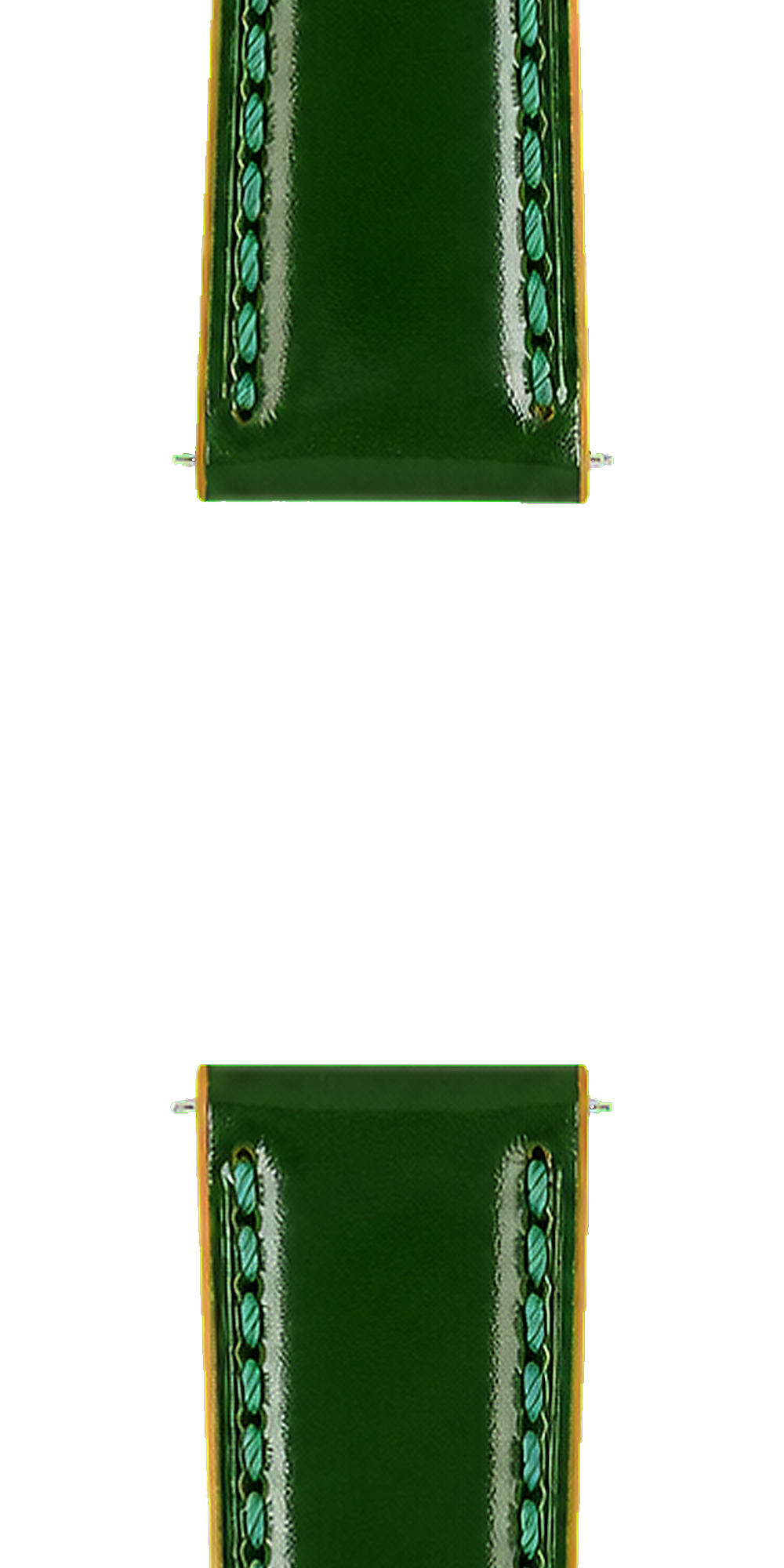 Lucius Atelier Shell Cordovan Leather Strap 20/16mm [Green, Full Stitch] — Strap