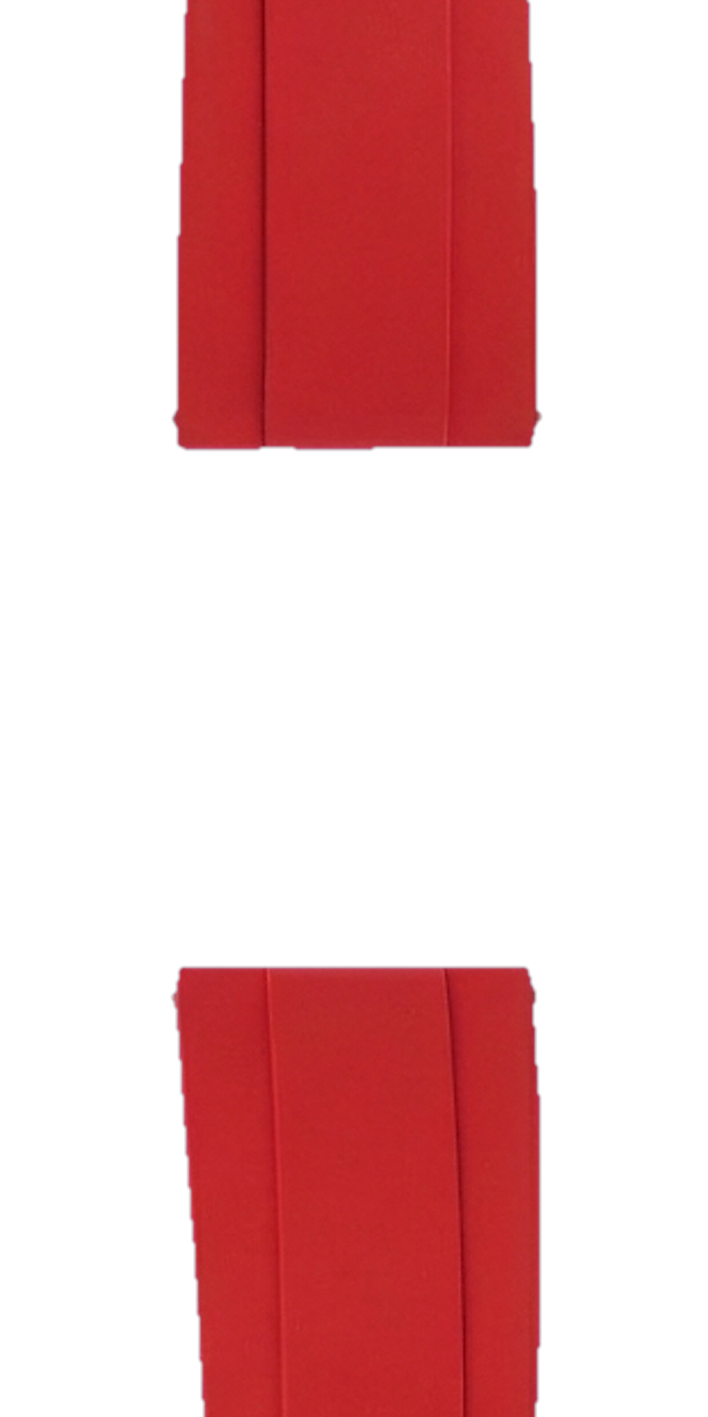 Namoki FKM Rubber Strap: Red — Strap