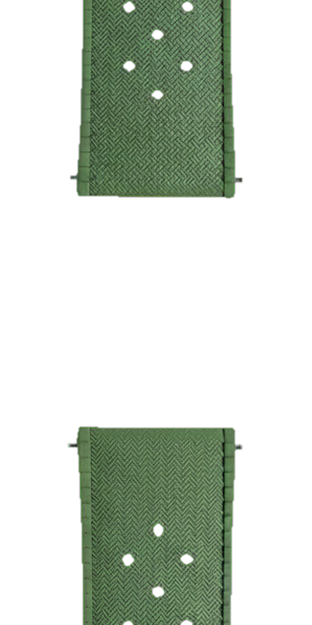 Namoki Rubber Strap: FKM Tropique Diver Green — Strap