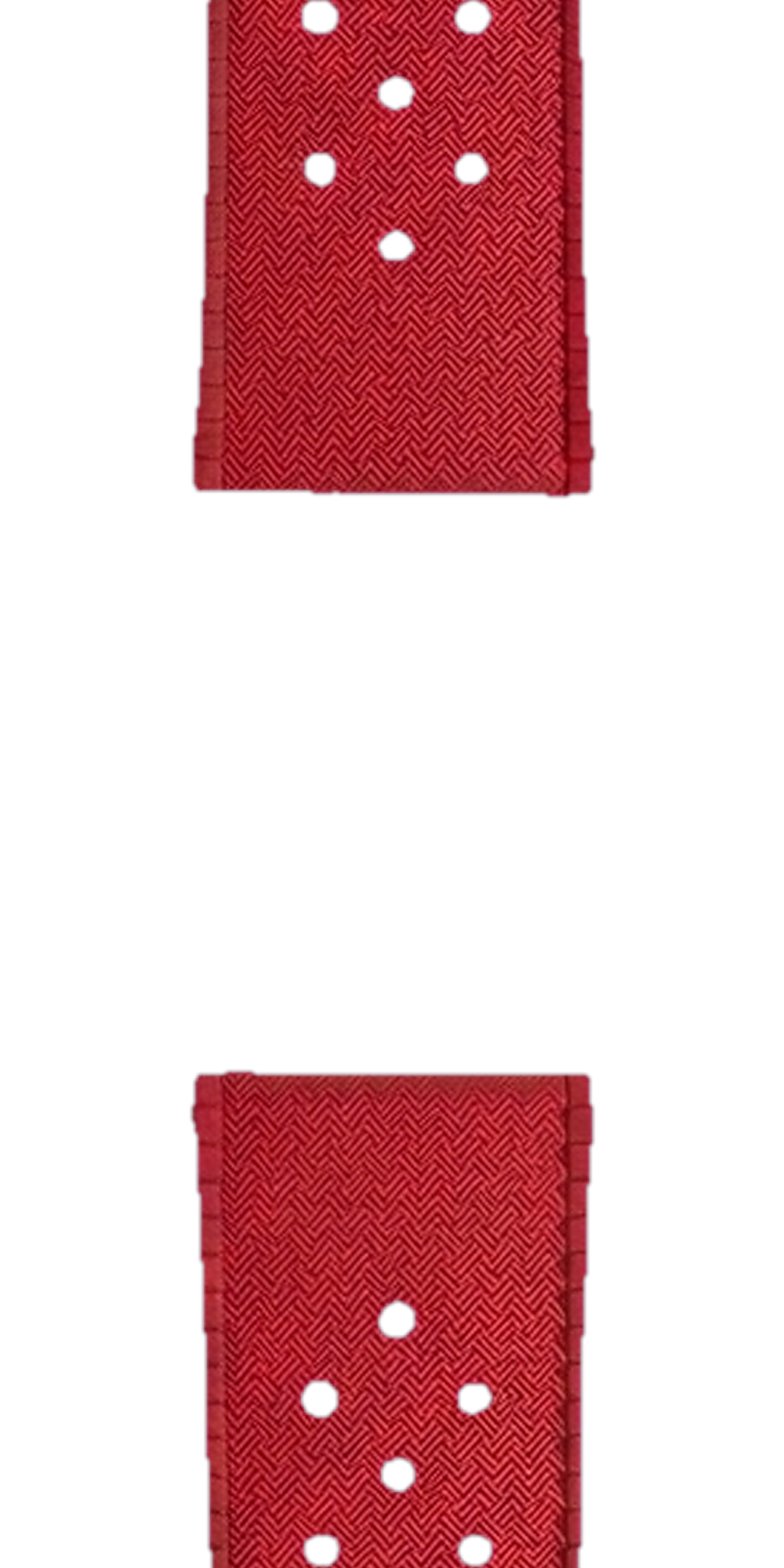 Namoki Rubber Strap: FKM Tropique Diver Red — Strap