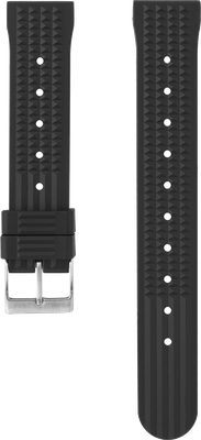 Rubber Strap: Waffle Black
