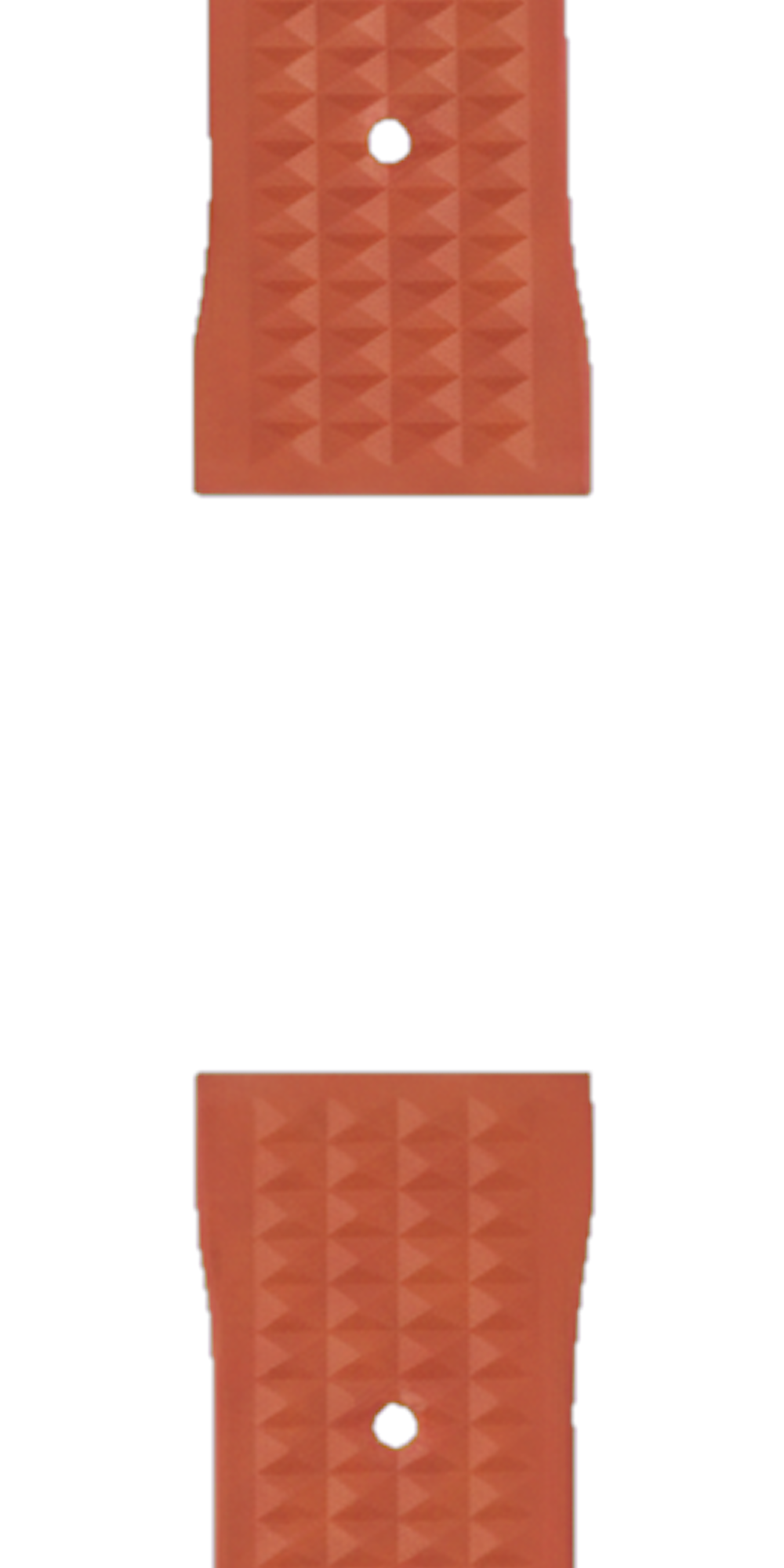 Namoki Rubber Strap: Waffle Orange — Strap